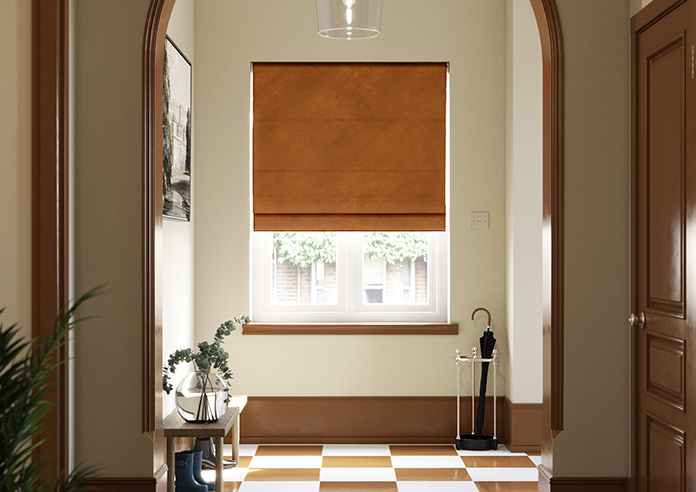 Odessa Velvet, Rust - Twist&Fit Roman Blind - Image 3
